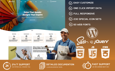 Paintora - Tema WordPress per aziende di verniciatura