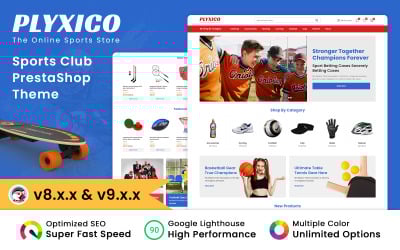 Plyxico - Sports, Gaming & Fitness Store Prestashop Theme