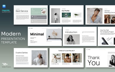 Сучасна мінімалістична презентація Keynote Business Pitch Deck
