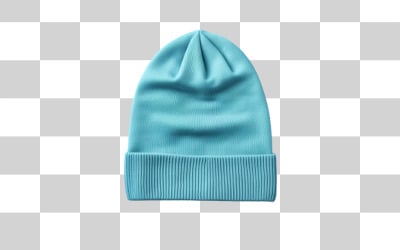 Winter blue beanie png background