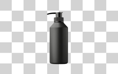 Zwarte spuitfles png-achtergrond