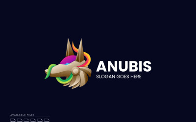Anubis Degrade Renkli Logo
