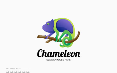 Bukalemun Degrade Renkli Logo