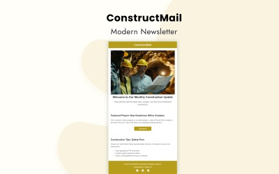 ConstructMail – Szablon biuletynu firmy budowlanej