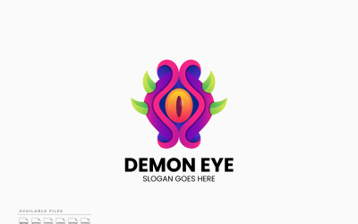 Demon Eye Gradient Renkli Logo