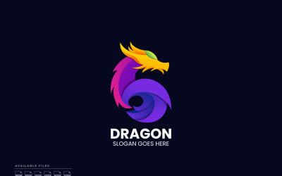 Dragon Modern Logo Şablonu