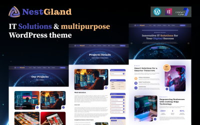 NestGland – Thème WordPress polyvalent et solutions informatiques