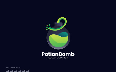 Potion Bomb Gradient Renkli Logo