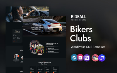 RideAll - Tema WordPress Elementor per club di motociclisti e sport motoristici