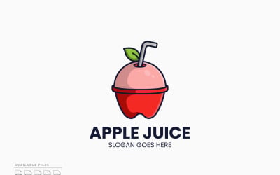 Apple Juice Logo Template Vector Design