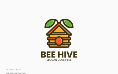 Bee Hive Logo Template Vector Design