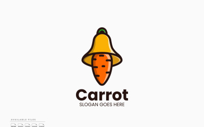 Carrot Bell Logo Template Vector Design