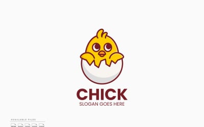 Chick Logo Template Vector Design