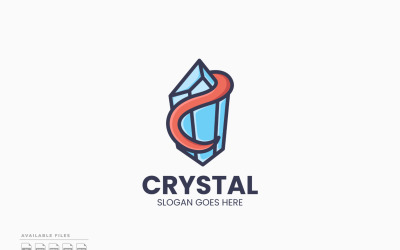 Дизайн шаблону векторного логотипу Crystal