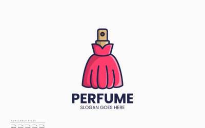 Modèle de logo de parfum pour fille, conception vectorielle