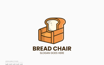 Modèle de logo vectoriel pour chaise à pain