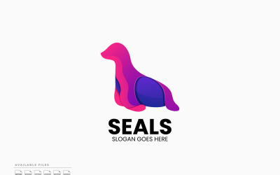 Seals Buntes Farbverlaufslogo