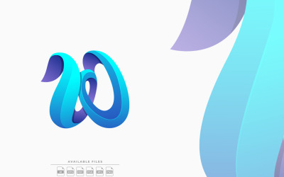 Ilustración de logotipo de pintura colorida