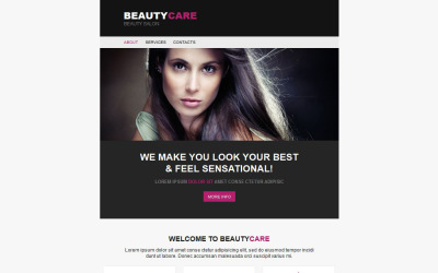 Kosmetický salon Newsletter šablona