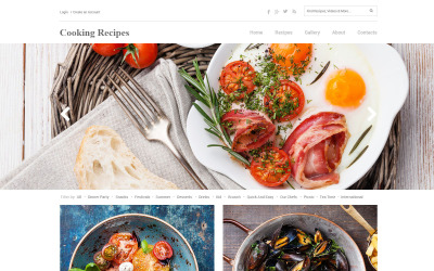 Modèle de site Web de club de cuisine
