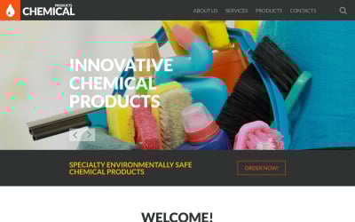 Modèle de site Web réactif de nettoyage