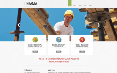 Modello Drupal Responsive #52688 per Un Sito di Società di Costruzioni