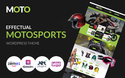 Obchod s motocykly - sportovní a efektivní šablony pro Motosport
