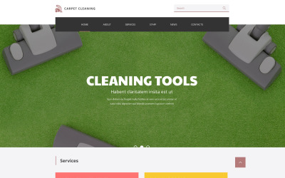 Responsieve websitesjabloon schoonmaken