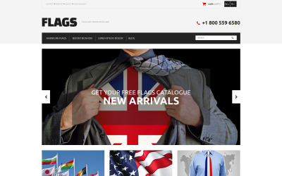 Responsivt Flag Shop PrestaShop-tema #52660