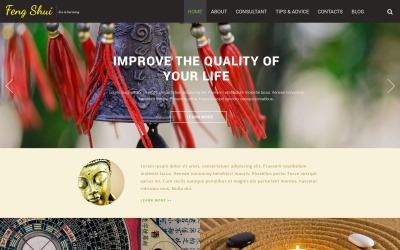 Responsywny szablon strony www #52633 na temat: Feng Shui