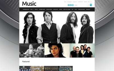 Шаблон OpenCart для продажи музыки в Интернете