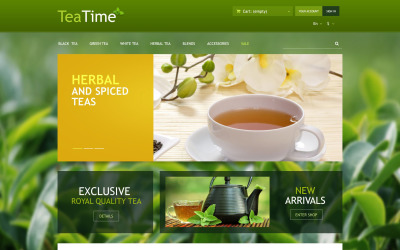 Tea Store PrestaShop Theme Tema PrestaShop №52672