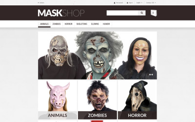 Tema PrestaShop per maschere mascherate