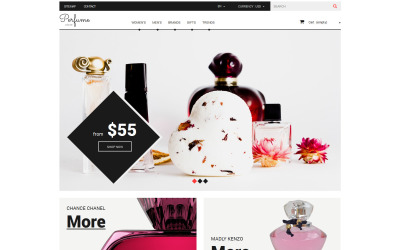 Tema PrestaShop Responsive #52644 "Negozio di Profumi"
