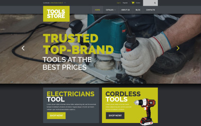 "Tools Equipment VirtueMart Template" - VirtueMart шаблон №52698