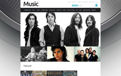 "Vente de musique en ligne" thème OpenCart adaptatif #52694