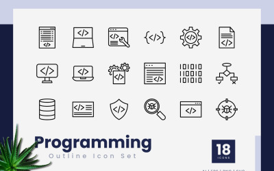 Ikony zarysu programowania