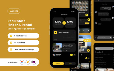 Estaville – Ontwerpsjabloon voor app voor verhuur van onroerend goed