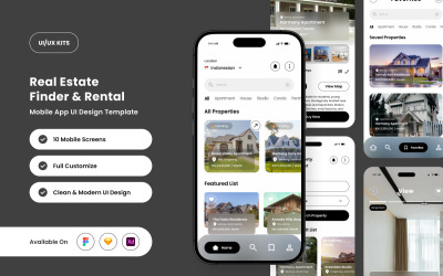 Nuvira – Real Estate App UI Design Template