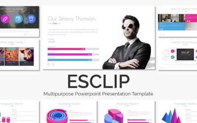 Esclip – szablon prezentacji PowerPoint