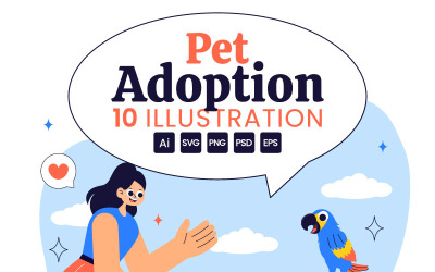 10 illustrationer av byråer för adoption av husdjur