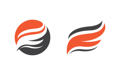Flames Logo icon illustration vector design template v1.96