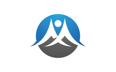 Healthy life Human fit sport logo sign illustration v.275