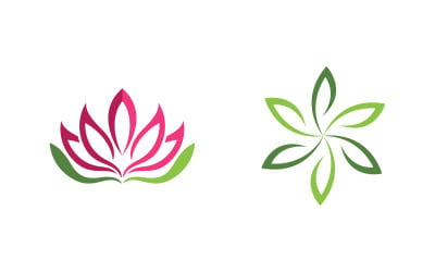 Lotus flower Logo Beauty Salon Cosmetic skincare vector icon design v.167