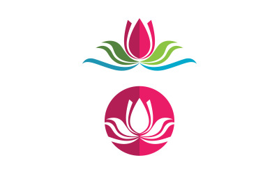 Lotus flower Logo Beauty Salon Cosmetic skincare vector icon design v.182