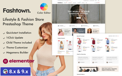 Fashtown - Divatruházat Áruház PrestaShop Reszponzív Témá