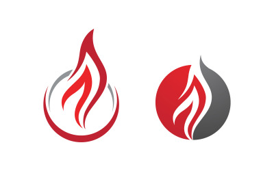 Flames Logo icon illustration vector design template v1.103