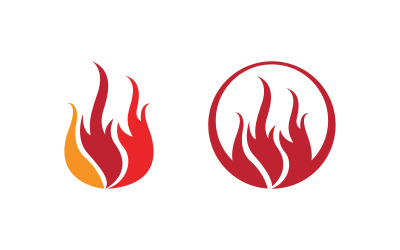 Flames Logo icon illustration vector design template v1.104