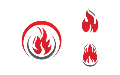 Flames Logo icon illustration vector design template v1.105