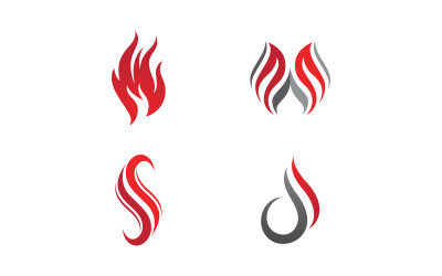 Flames Logo icon illustration vector design template v1.106